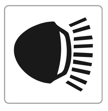 Hinweisschild Licht einschalten