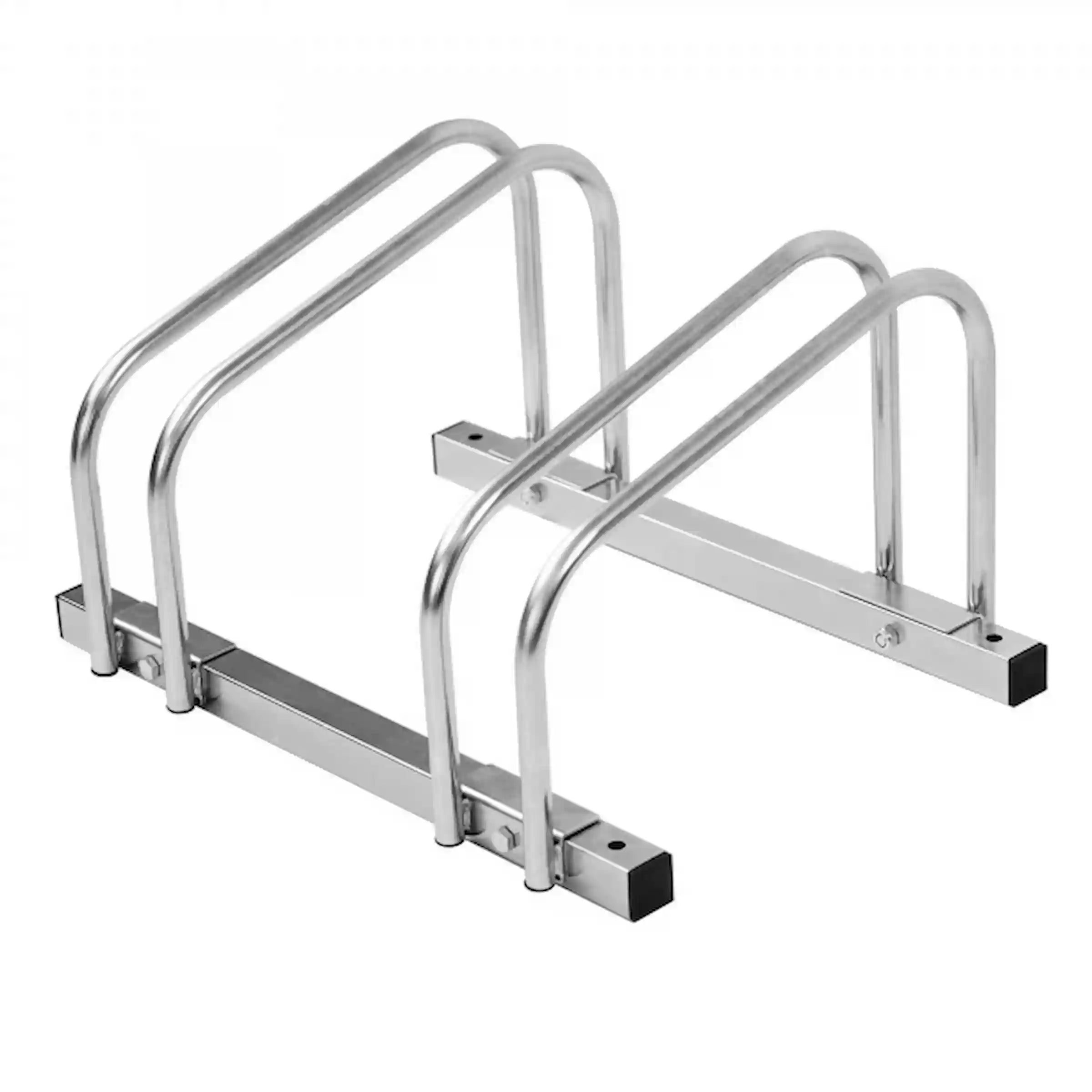 Kompakter Fahrradständer BASIC aus verzinktem Stahl.