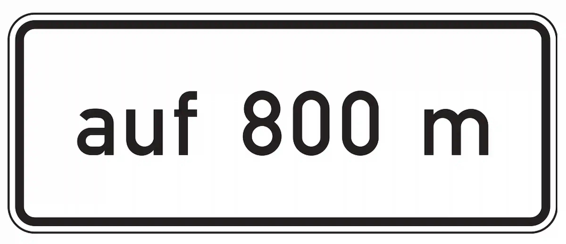auf 800 m