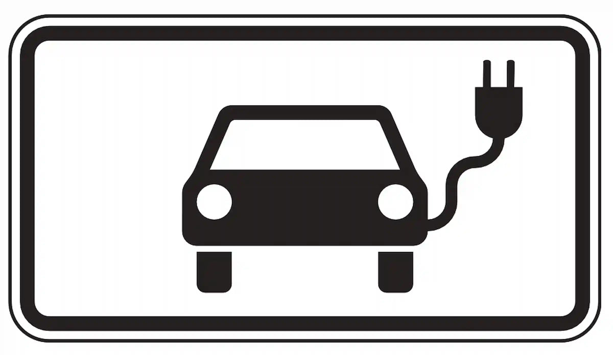 Verkehrszeichen für Elektrofahrzeuge