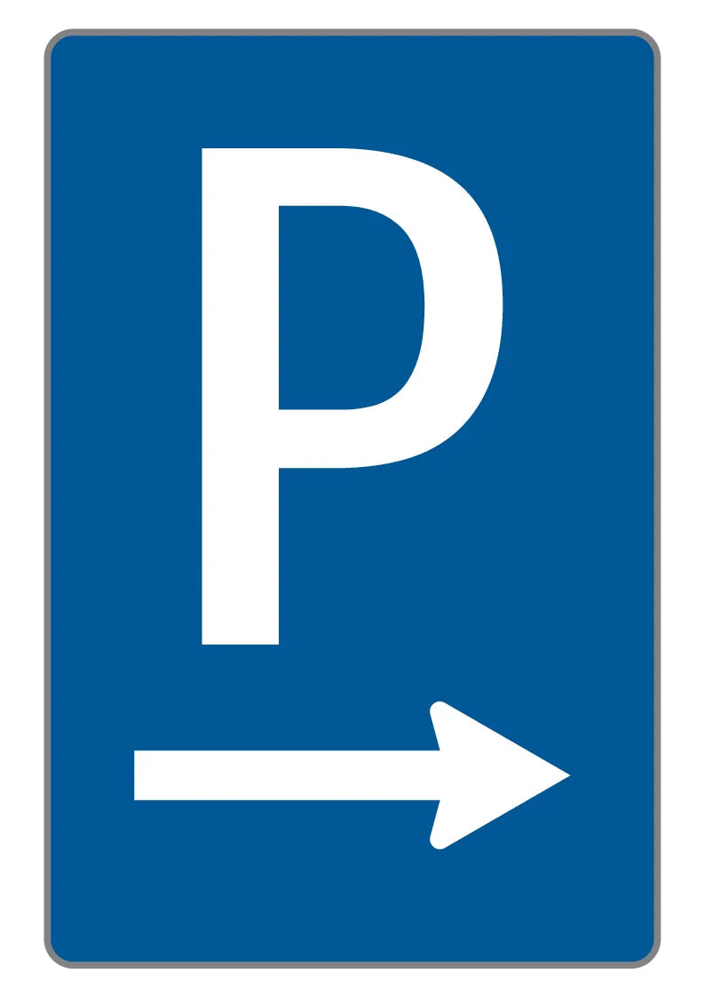 53/1b Zum Parkplatz – Pfeil links oder rechts