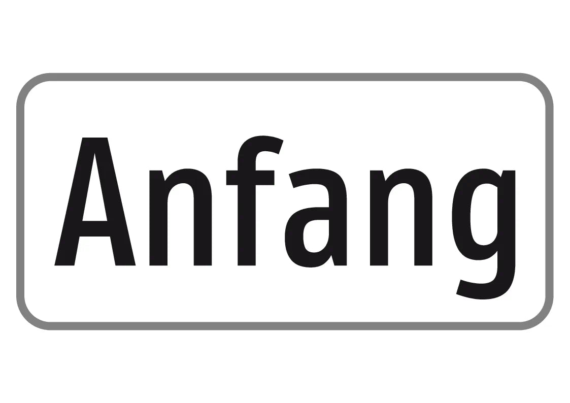 Zusatztafel Anfang