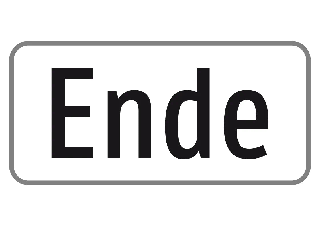 Zusatztafel Ende