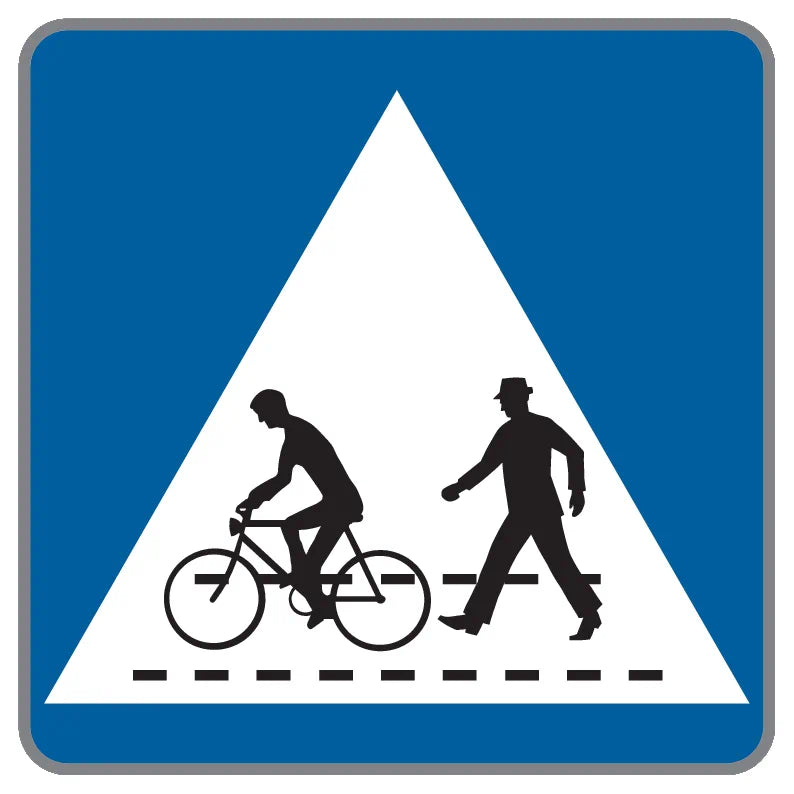 53/2c Kennzeichnung eines Schutzweges und einer Radfahrerüberfahrt (gemeinsam genutzt)