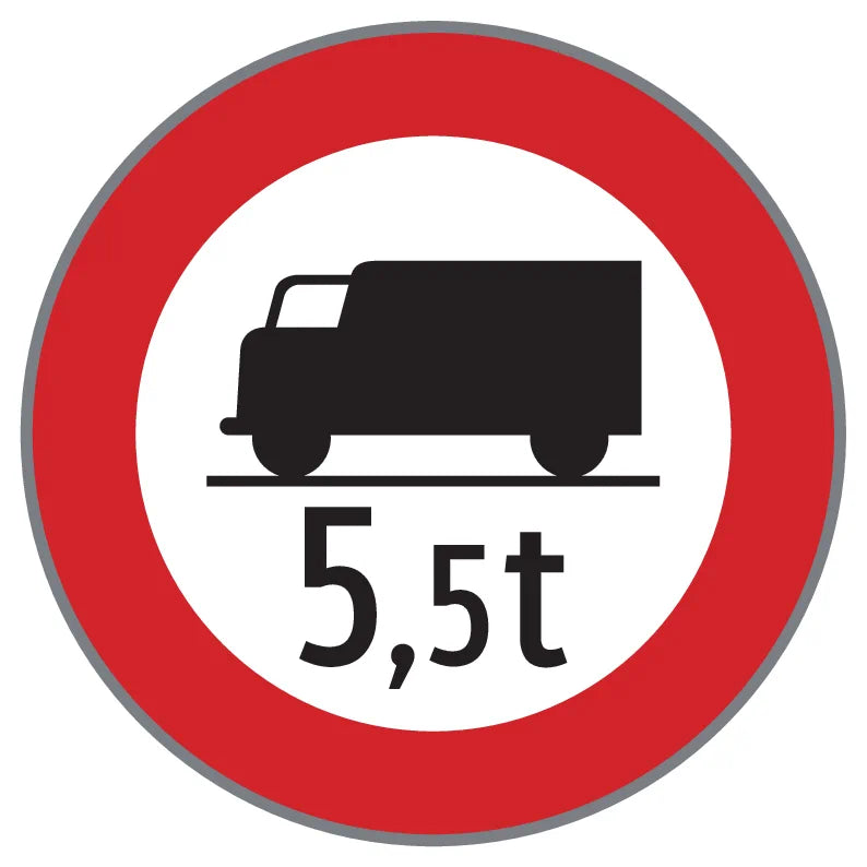 52/7a Fahrverbot für Lastkraftfahrzeuge mit Gewichtsangabe