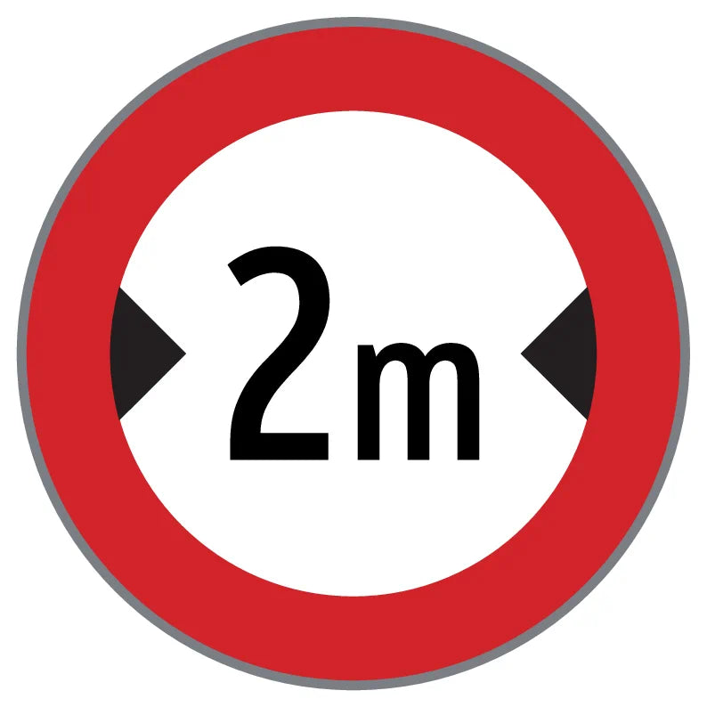 52/9a Fahrverbot für über … m breite Fahrzeuge