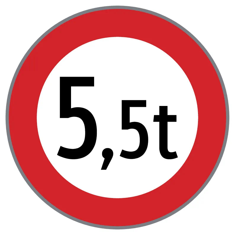52/9c Fahrverbot für Fahrzeuge mit über … t Gesamtgewicht