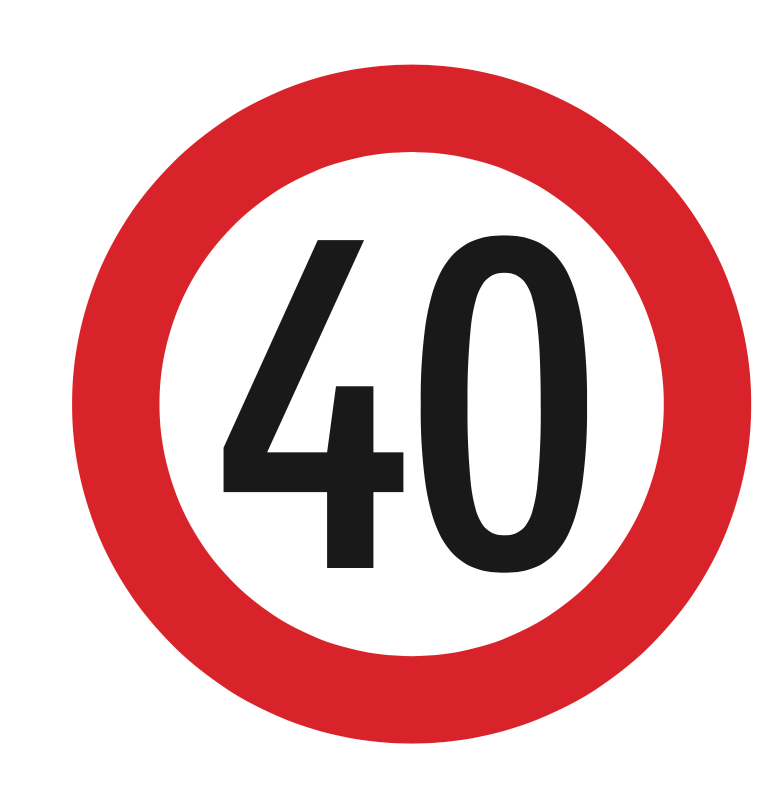 §52/10a Geschwindigkeitsbeschränkung 40 km/h