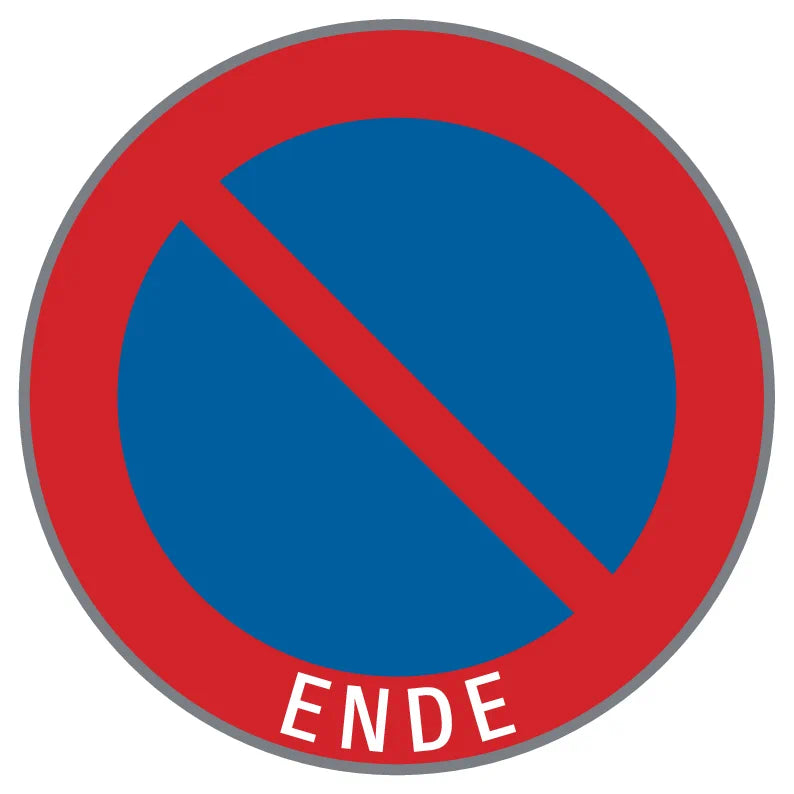 52/13a Parken verboten mit Eindruck – Ende