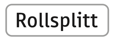 Hinweisschild Rollsplitt