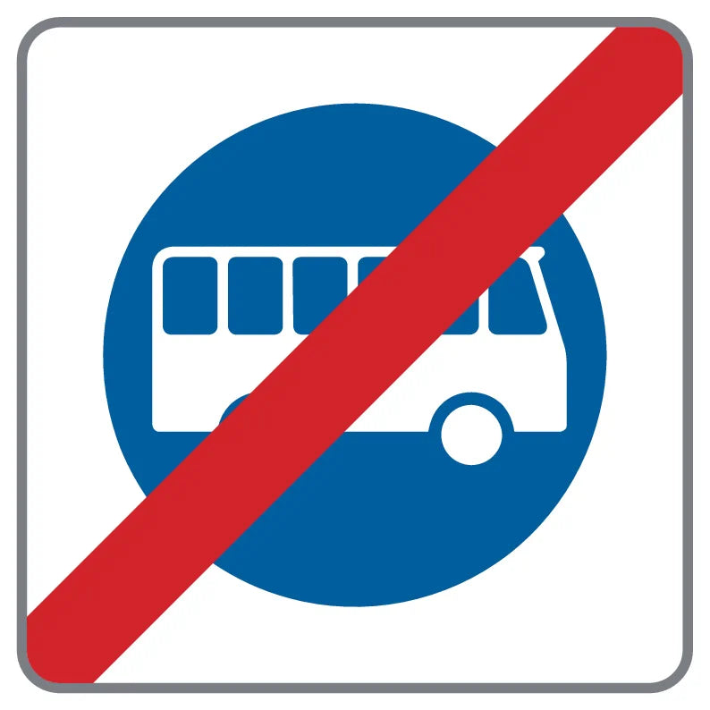 53/24a Ende einer Straße für Omnibusse