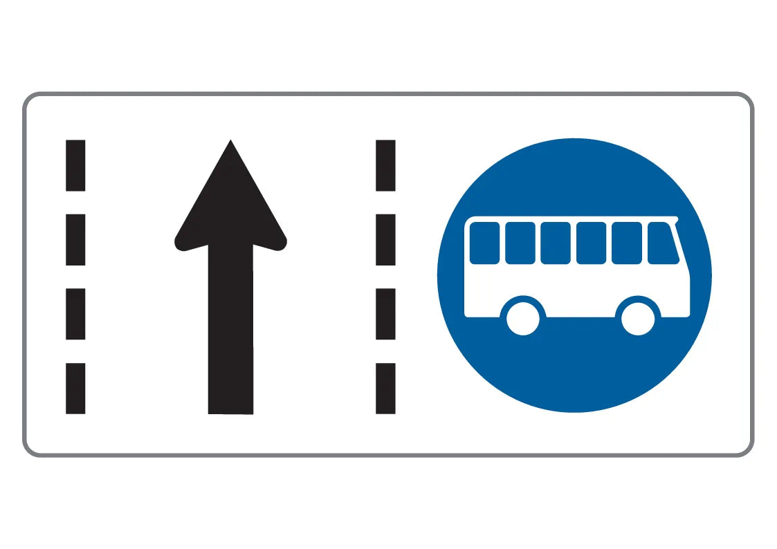 53/25 Fahrstreifen für Omnibusse
