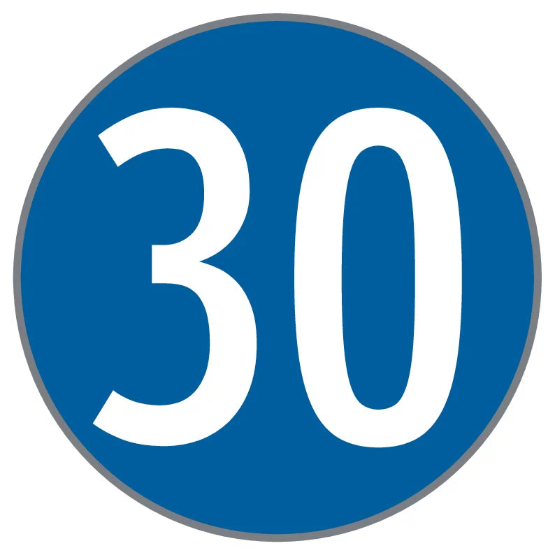 52/19 Vorgeschriebene Mindestgeschwindigkeit