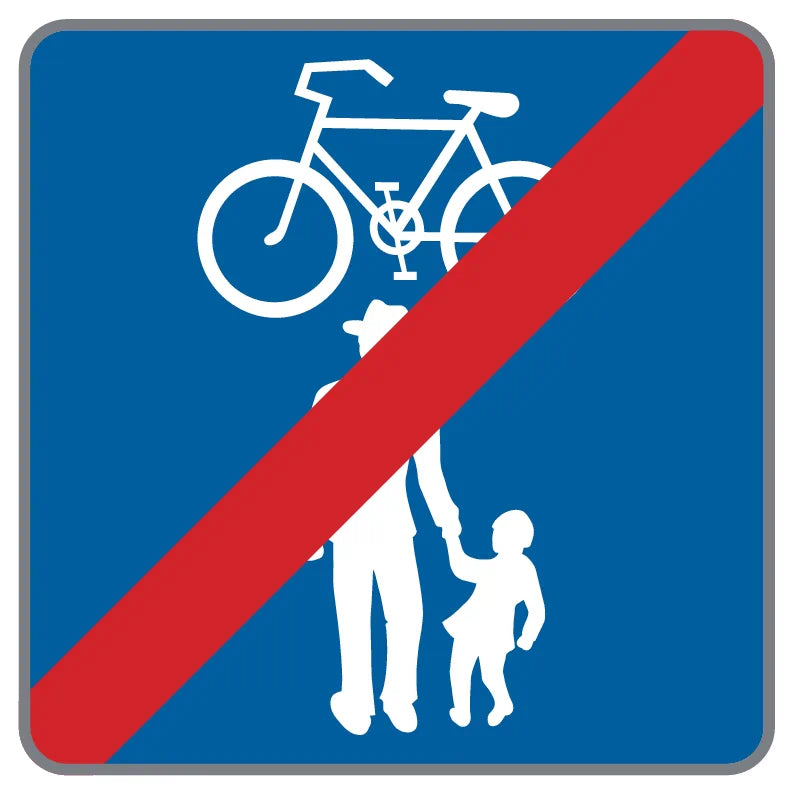 53/29c Geh- u. Radweg ohne Benützungspflicht für Radfahrer Ende