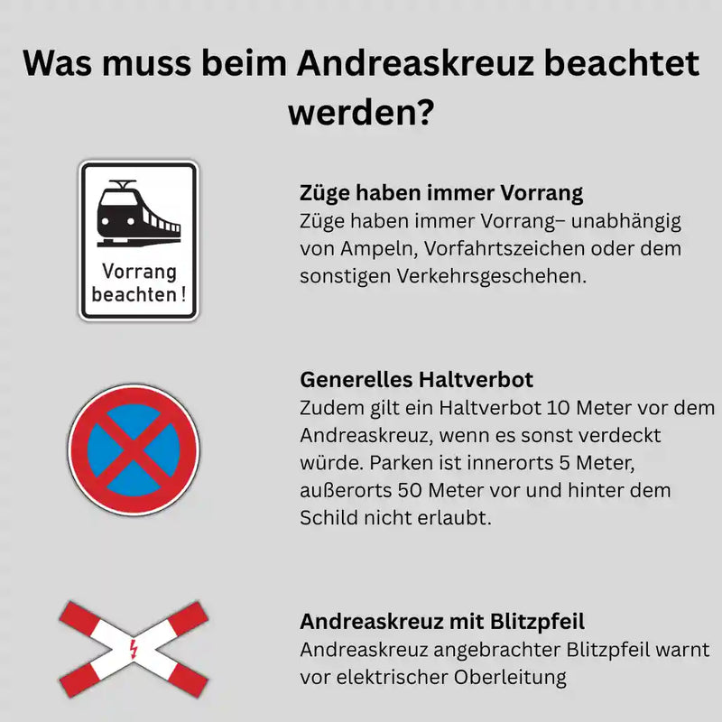 Verkehrszeichen "Andreaskreuz stehend" - VZ 201-50