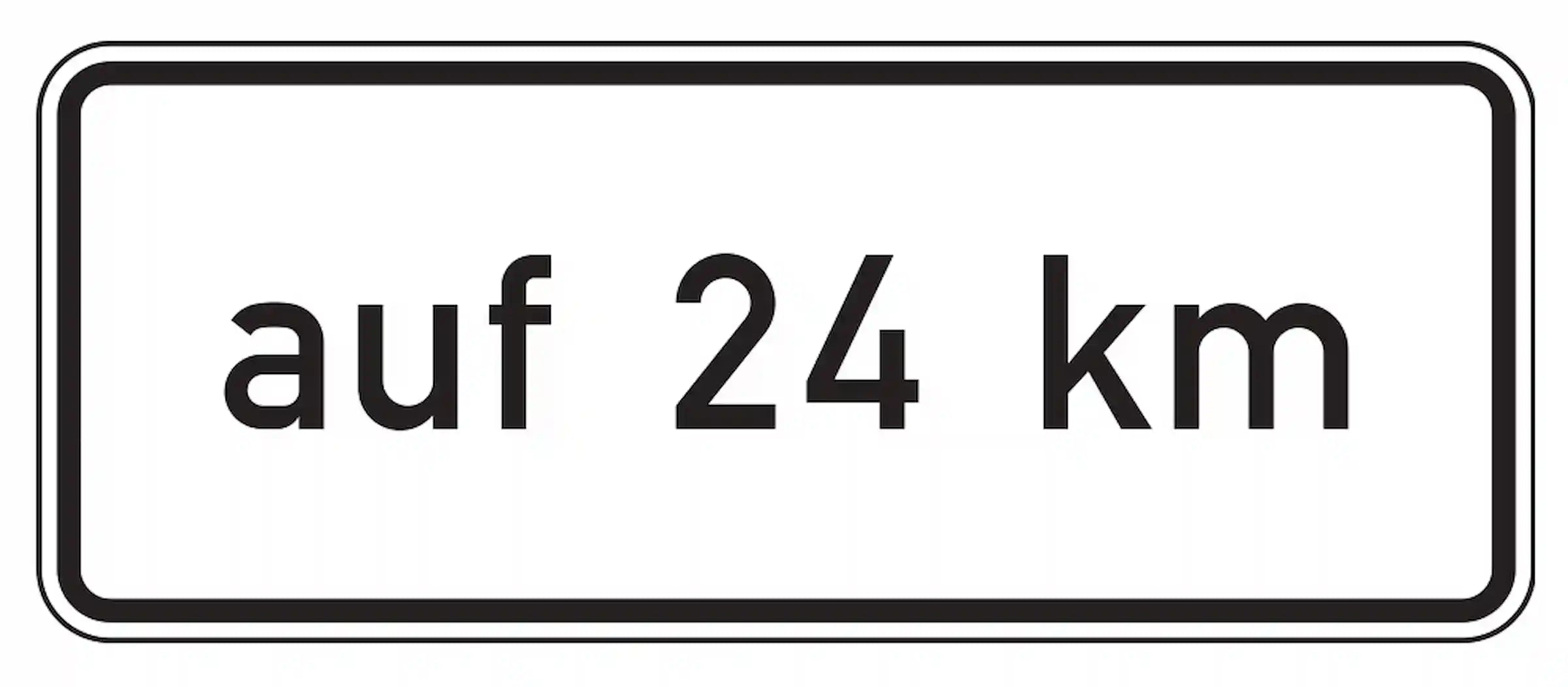 auf 24 Kilometer 