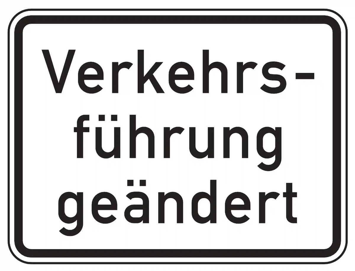 Hier hat sich die Verkehrsführung geändert. 