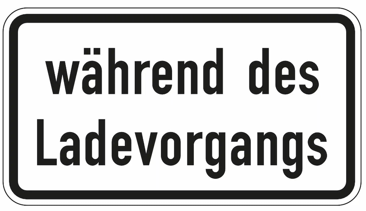 Parken nur während des Ladevorgangs erlaubt