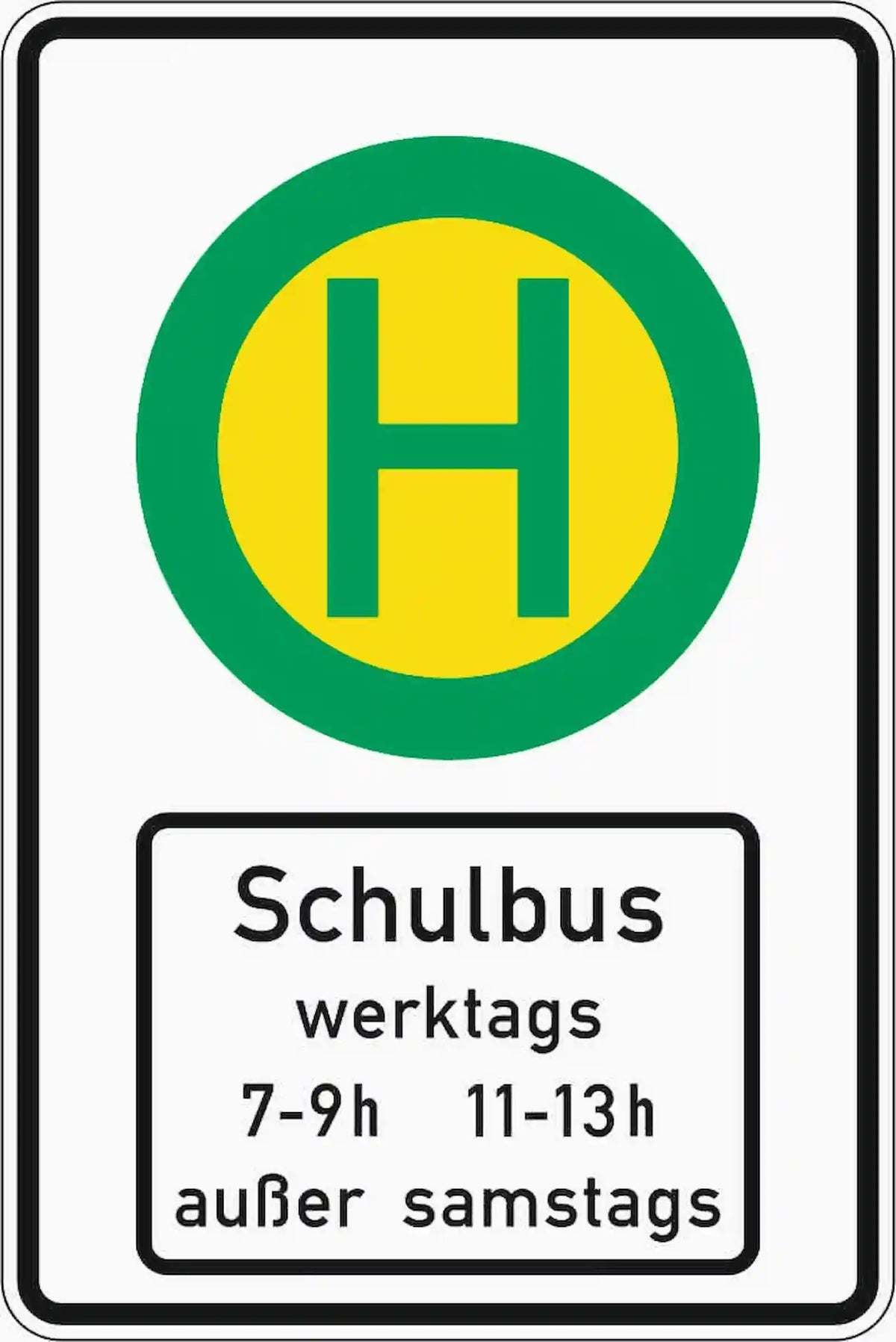 Verkehrszeichen "Schulbushaltestelle" - VZ 224-51