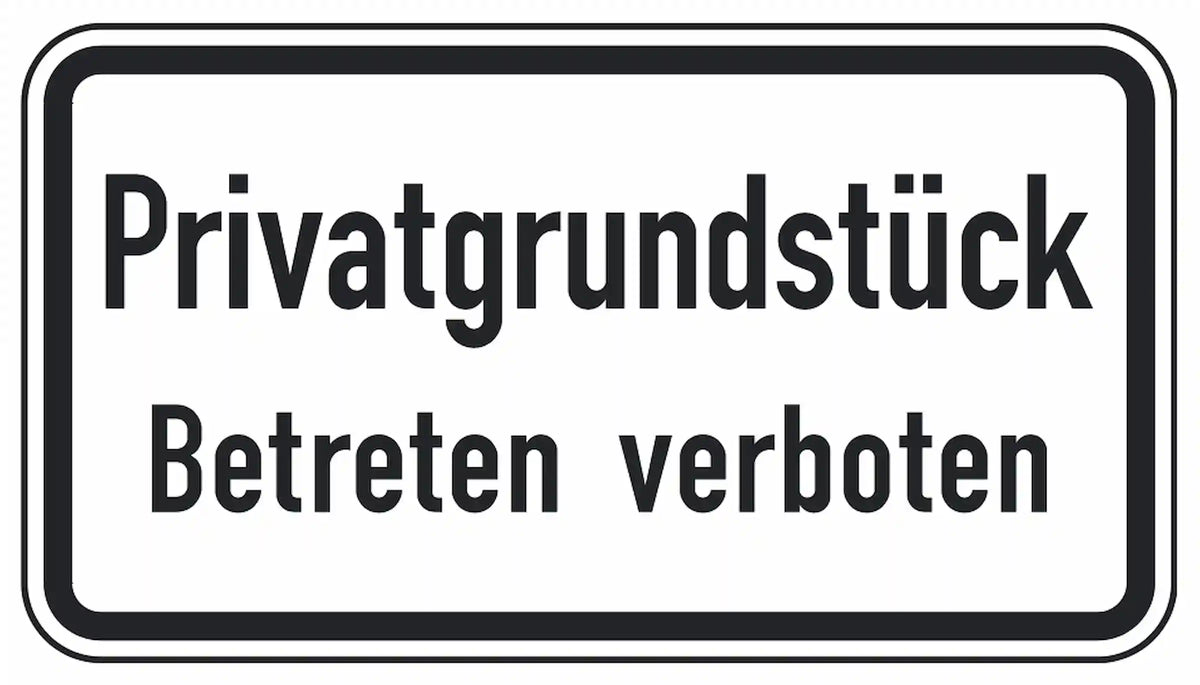 Es handelt sich hier um ein Privatgrundstück. Das Betreten ist hier verboten. 
