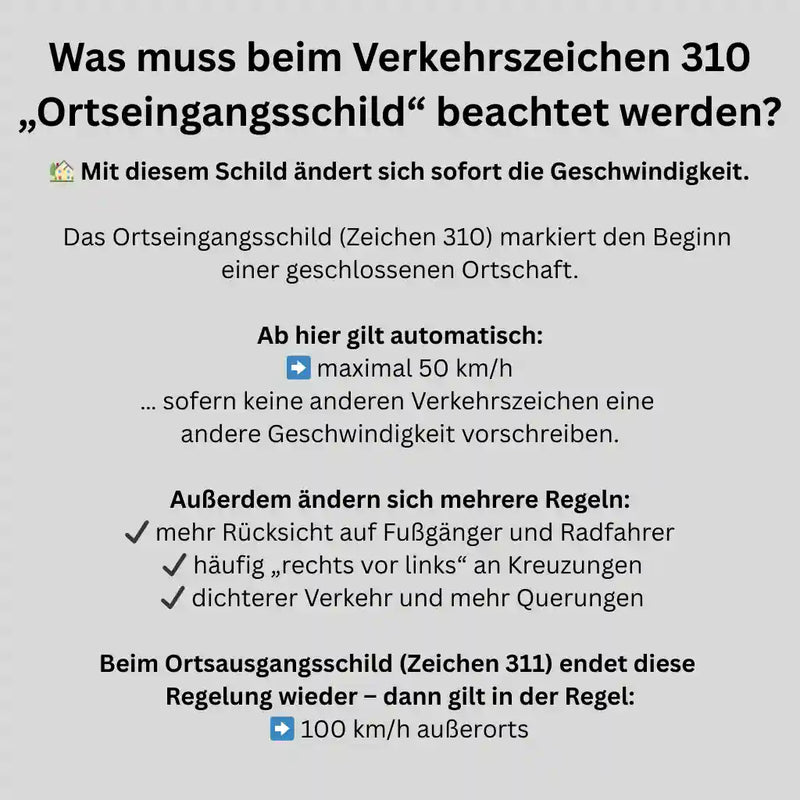Verkehrszeichen "Ortstafel Vorderseite" - VZ 310