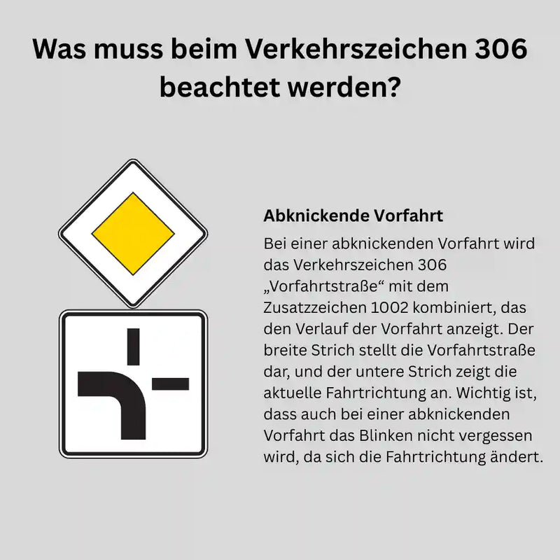Verkehrszeichen "Vorfahrtstraße" - VZ 306